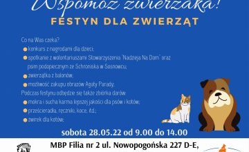 Razem z Filią nr 2 wspomóż zwierzaka!