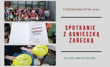 Spotkanie z Agnieszką Żarecką - autorką serii Supermoce Nastolatków