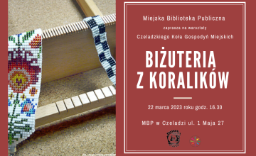Zapraszamy na warsztaty rękodzieła Biżuteria z koralików