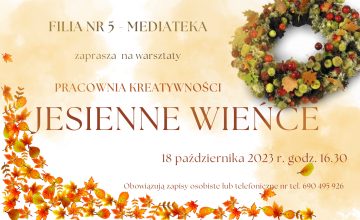 Jesienne wieńce w Mediatece