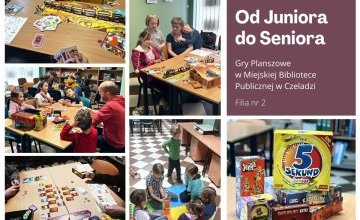 Filia nr 2 zaprasza na spotkanie klubu Dwójkowego Klubu Planszówkowego Od Juniora do Seniora!