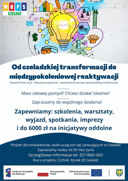 Plakat reklamujące projekt