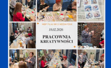 Lutowe warsztaty rękodzieła, czyli Decoupage na szkle w czeladzkiej Mediatece