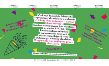 Konkurs dla dzieci ,,Odkryj swój potencjał, zostań ilustratorem” w Filii nr 1 