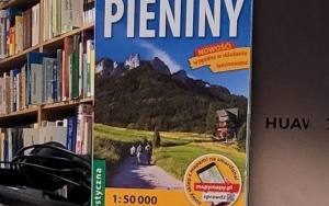 Mapa przedstawiająca Gorce i Pieniny