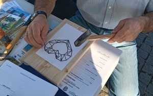 Na naszym stoisku można było spróbować sił w sztuce String Art