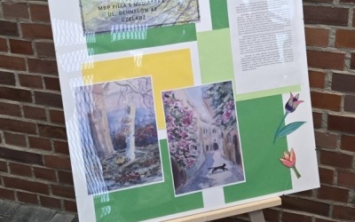 Zwiedzający mogli zapoznać się z krótką charakterystyką artyski i jej twórczości