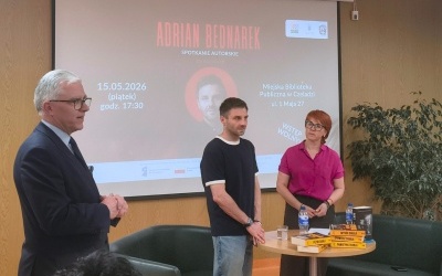 Biblioteka Główna - spotkanie z Adrianem Bednarkiem